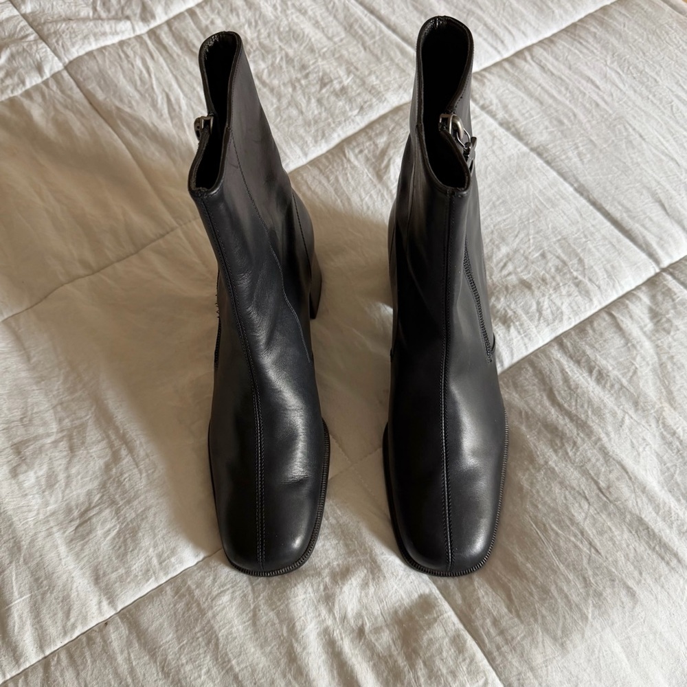 Salvatore Ferragamo Leather Ankle Boots - Picture 3 of 11